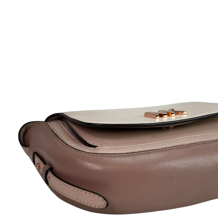 Michael Kors Jolene Saddle Crossbody bag Small Tri-Color Leather