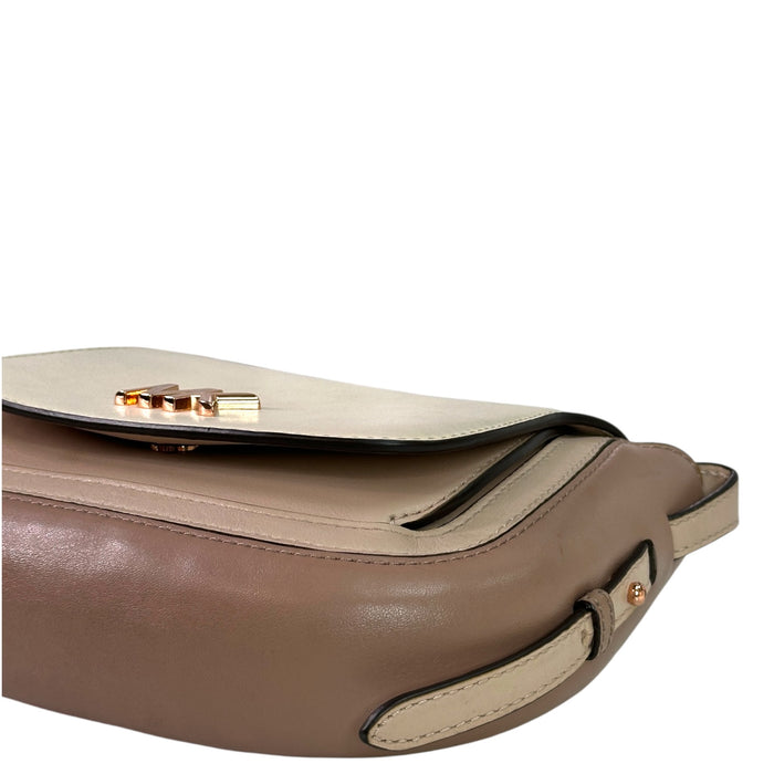 Michael Kors Jolene Saddle Crossbody bag Small Tri-Color Leather
