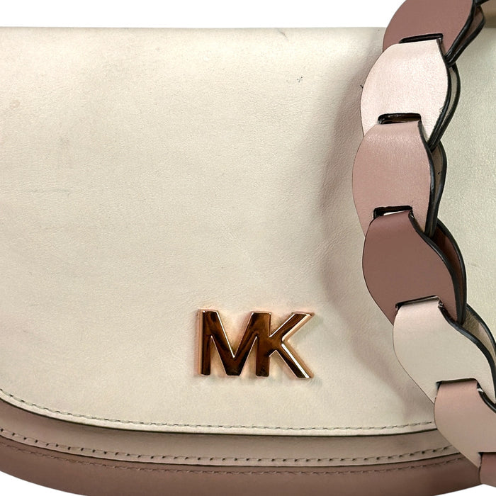 Michael Kors Jolene Saddle Crossbody bag Small Tri-Color Leather