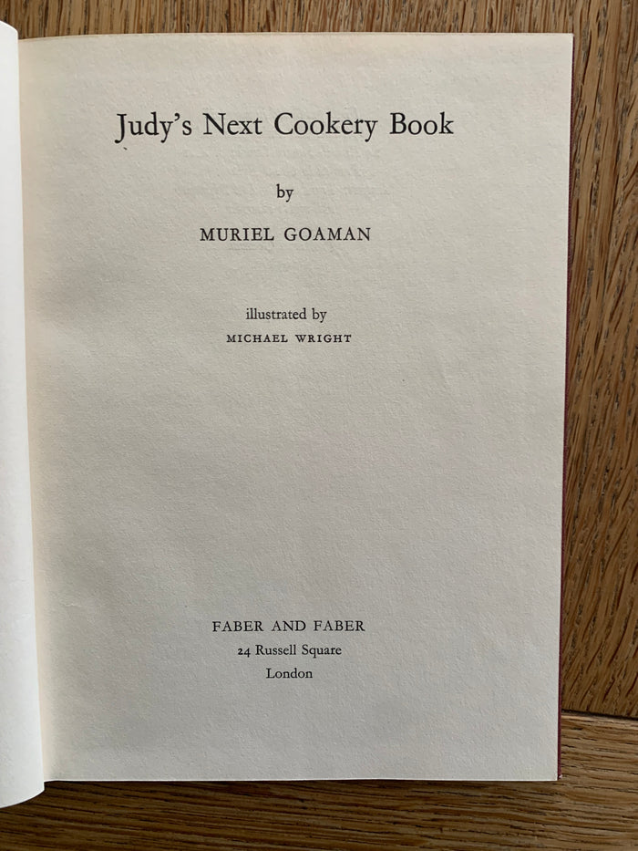 Judy's Next Cookery Book