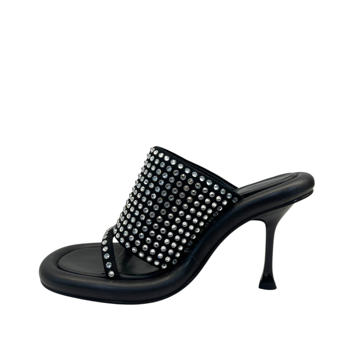 JW ANDERSON BLACK SLIP ON HEELS EU 39