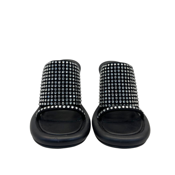 JW ANDERSON BLACK SLIP ON HEELS EU 39