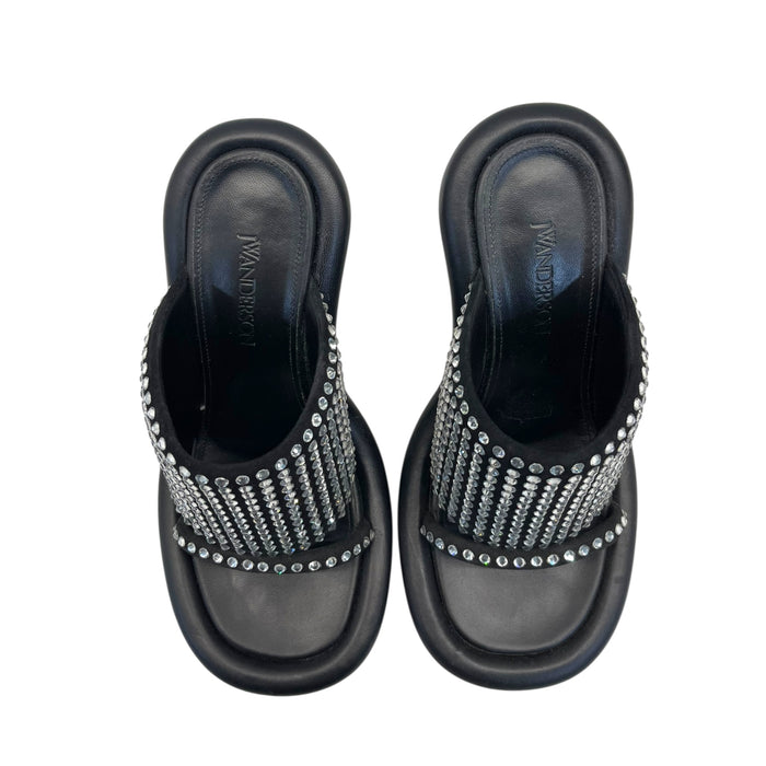 JW ANDERSON BLACK SLIP ON HEELS EU 39