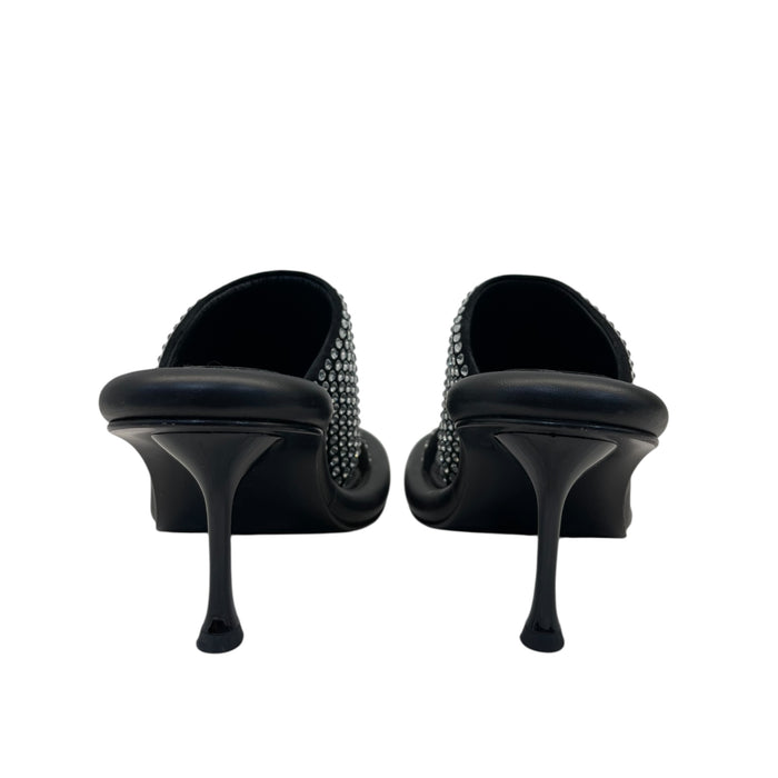 JW ANDERSON BLACK SLIP ON HEELS EU 39