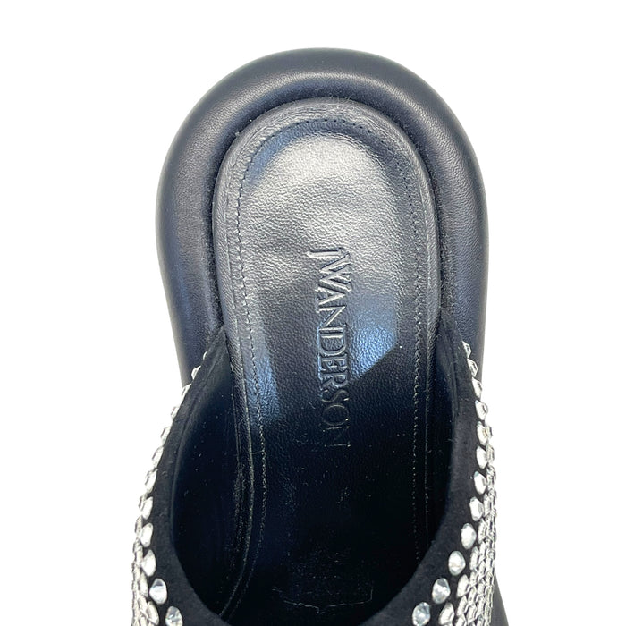 JW ANDERSON BLACK SLIP ON HEELS EU 39