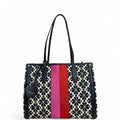 Kate Spade Flower Jacquard Stripe Market Medium Tote bag