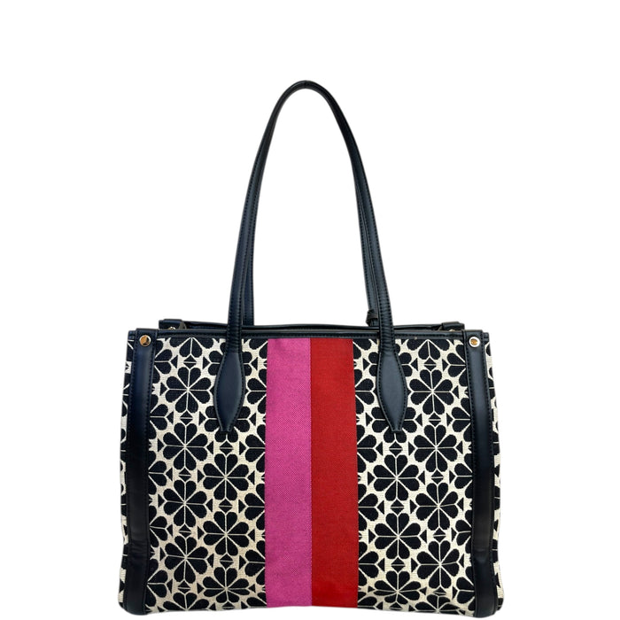 Kate Spade Flower Jacquard Stripe Market Medium Tote bag