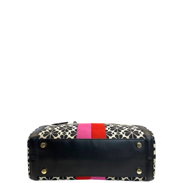 Kate Spade Flower Jacquard Stripe Market Medium Tote bag