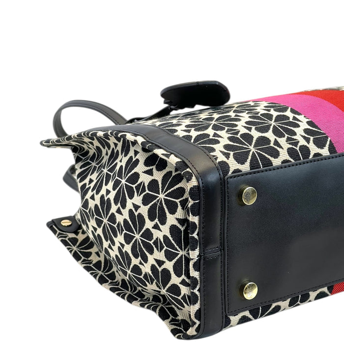 Kate Spade Flower Jacquard Stripe Market Medium Tote bag