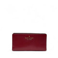 Kate Spade Saffiano Burgundy Leather Leila Continental Wallet