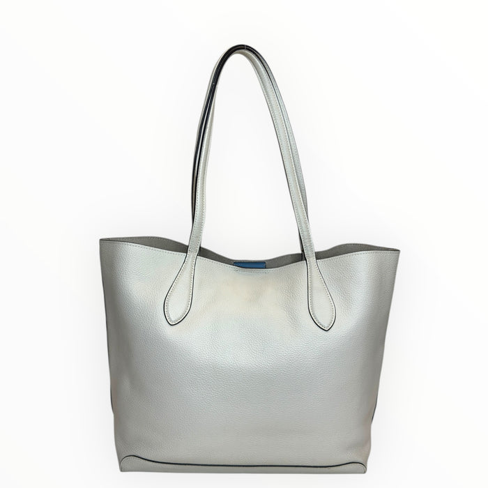 Coach KIA Tote White Leather