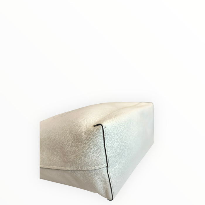 Coach KIA Tote White Leather
