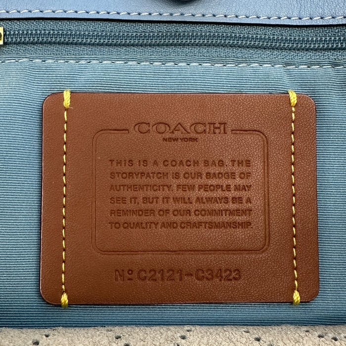 Coach KIA Tote White Leather