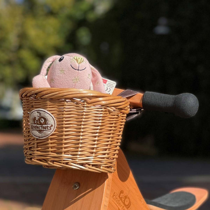 Kinderfeets Handwoven Wicker Basket for Balance Bike Trike