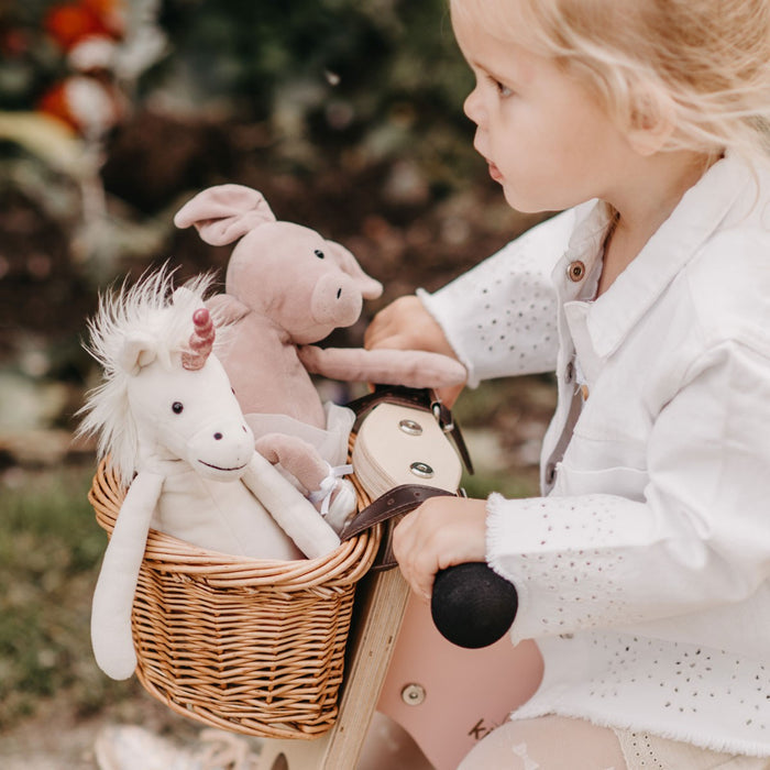 Kinderfeets Handwoven Wicker Basket for Balance Bike Trike