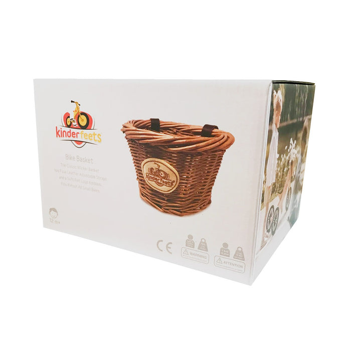 Kinderfeets Handwoven Wicker Basket for Balance Bike Trike