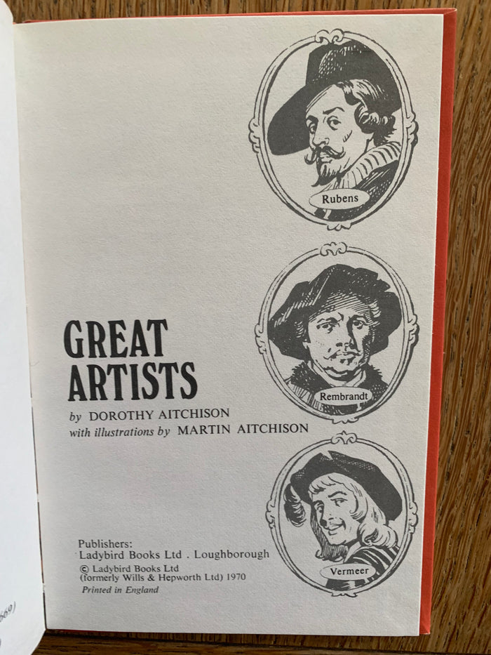 Ladybird Series 701 - Great Artists. Books 1-3. Complete set.