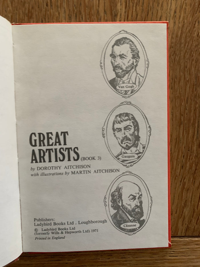 Ladybird Series 701 - Great Artists. Books 3