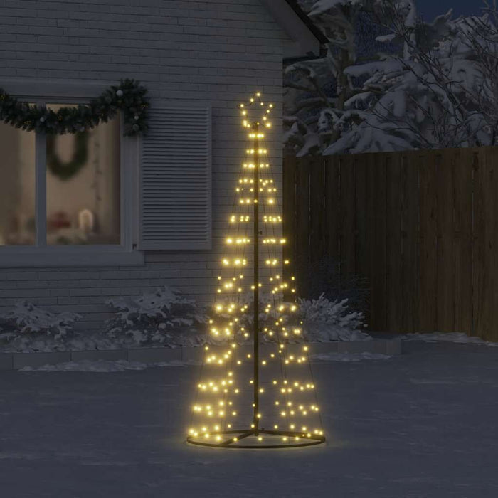 LED Christmas Tree 180cm 200 LED Lights 8 Function Xmas Decor Warm White