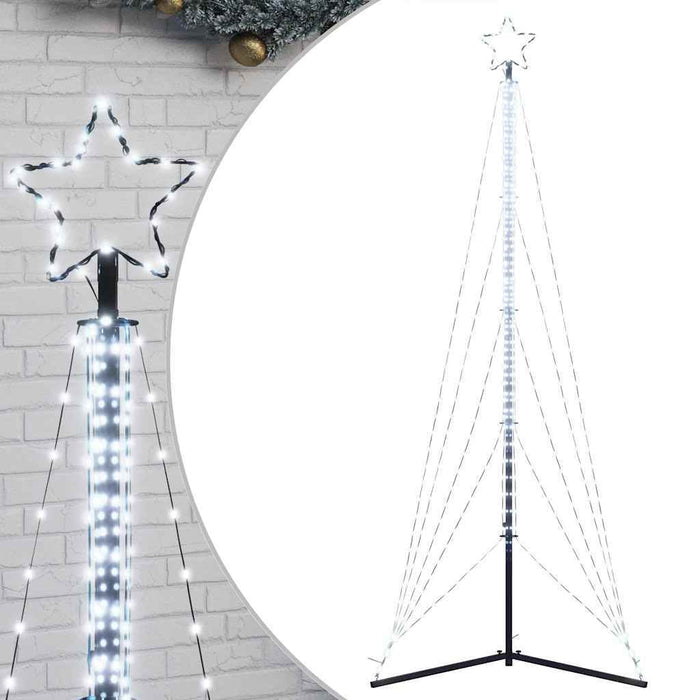 LED Christmas Tree 525 LEDs Cold White 302 cm