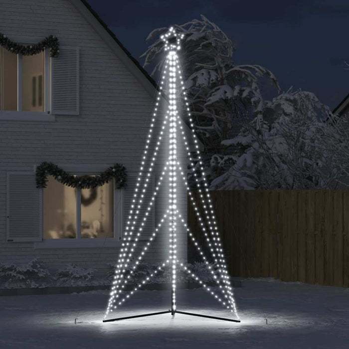 LED Christmas Tree 615 LEDs Cold White 404.5 cm
