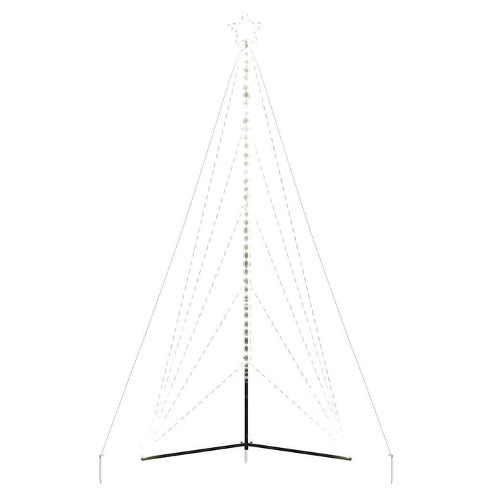 LED Christmas Tree 615 LEDs Cold White 404.5 cm