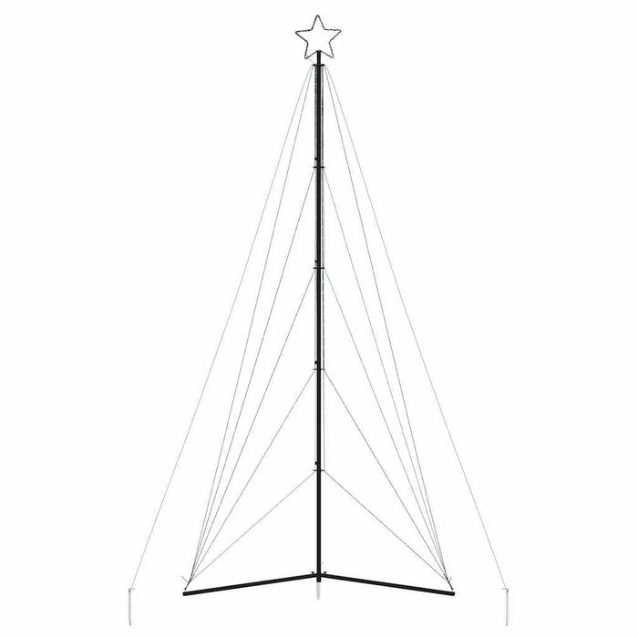 LED Christmas Tree 615 LEDs Cold White 404.5 cm