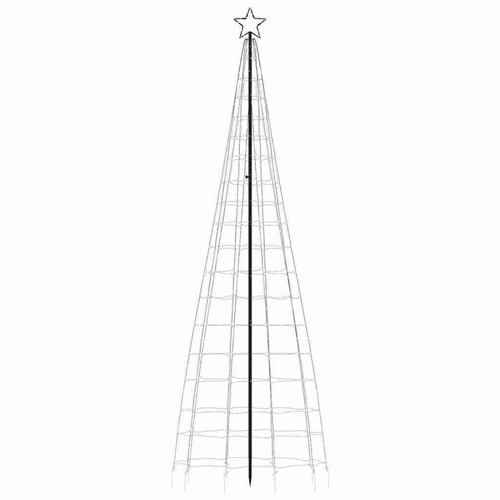 LED Christmas Tree with Spikes 570 LEDs Cold White 300 cm