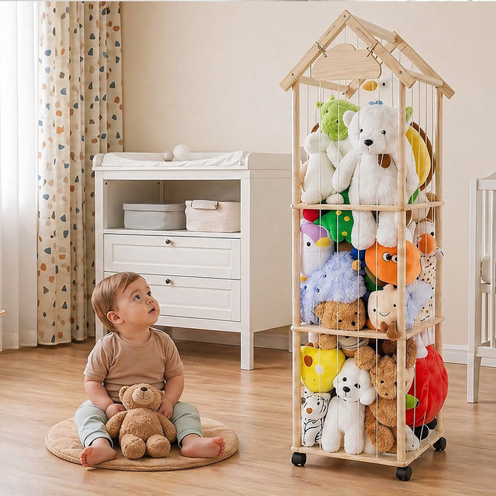 Levede Kids Toys Storage Tube Box Plush Doll Display Organiser 150cm x 40cm-2050059011092516870