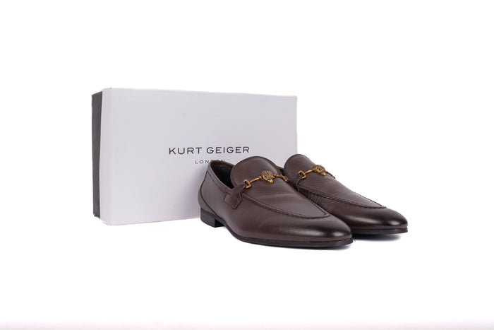 London Eagle Head Embellished Loafers
