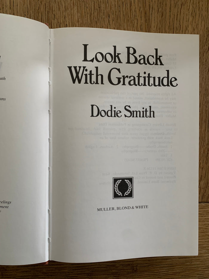 Look Back With Gratitude
