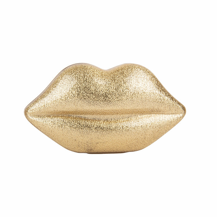 Lulu Guinness Acrylic Golden Clutch