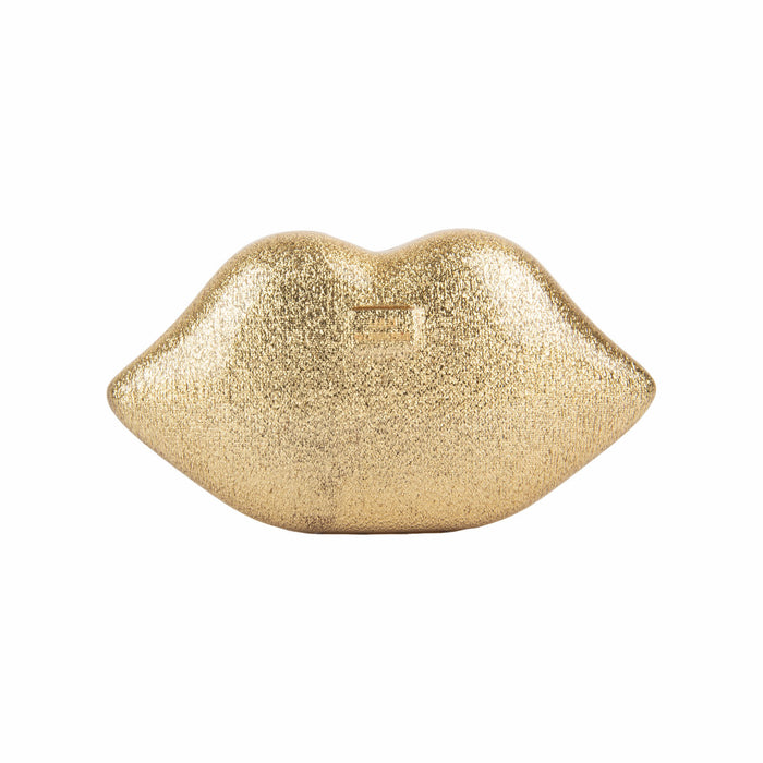 Lulu Guinness Acrylic Golden Clutch