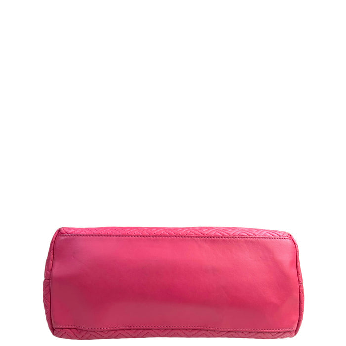 Tory Burch Marion Chain Tote Coral Pink Quilted Leather