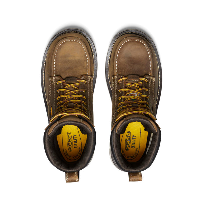 image|one|both|both|Men's CSA Cincinnati 8" Waterproof 90° Heel Boot (Carbon-Fiber Toe) - Overhead Image