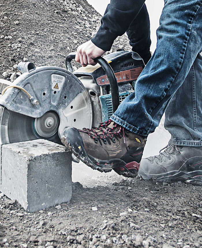 Men's CSA Hamilton Waterproof Boot (Carbon Toe)  |  Bison/Jester Red
