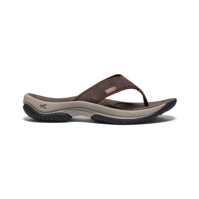 image|one|both|both|Men's Kona Leather Flip-Flop - Side Image