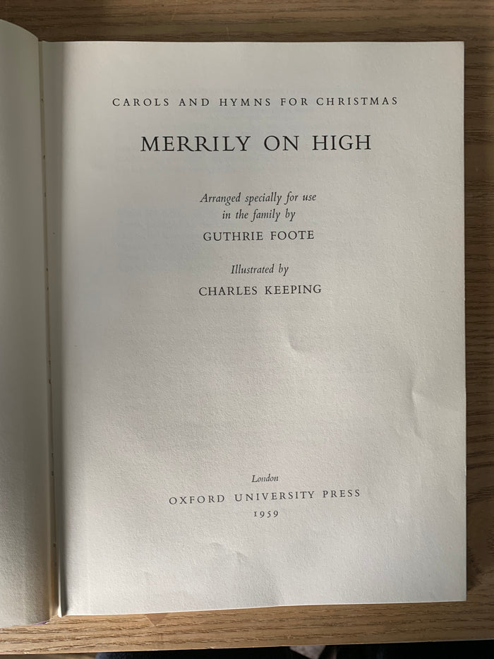 Merrily On High - Carols and Hymns For Christmas