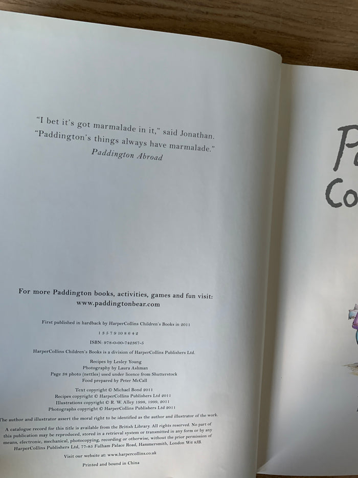 Michael Bond. Paddington's Cookery Book
