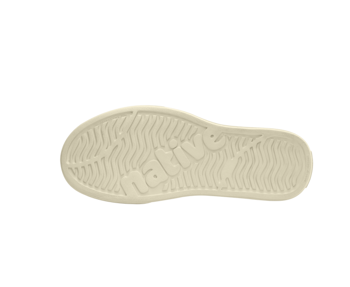 Bottom view of a Native Shoes Miles Wanderfoam Block | Taos Tan / Bone White / Regatta Block Footwear in Taos Tan / Bone White / Regatta Block