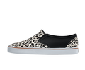 Side view of a Native Shoes Adults Miles Wanderfoam Print Footwear in Jiffy Black / Shell White / Summer Fun