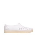 Side view of a Native Shoes Adults Miles Wanderfoam Footwear in Shell White / Bone White
