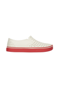 Side view of a Native Shoes Adults Miles Wanderfoam Footwear in Bnwht/Luckrd
