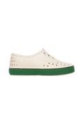 Side view of a Native Shoes Kids Miller Kids Footwear in Bnwht/Hntrgr