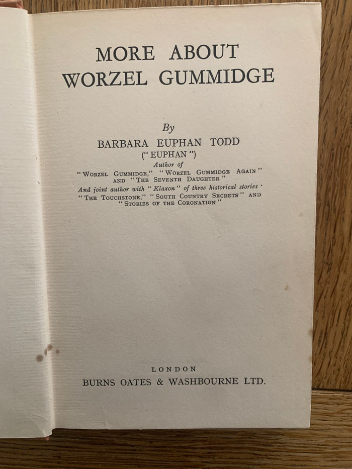 More About Worzel Gummidge