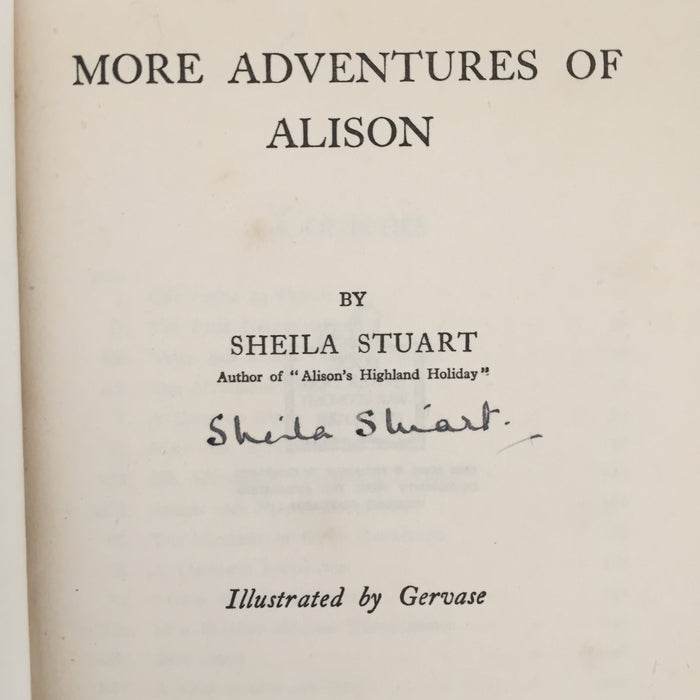 More Adventures of Alison (signed)