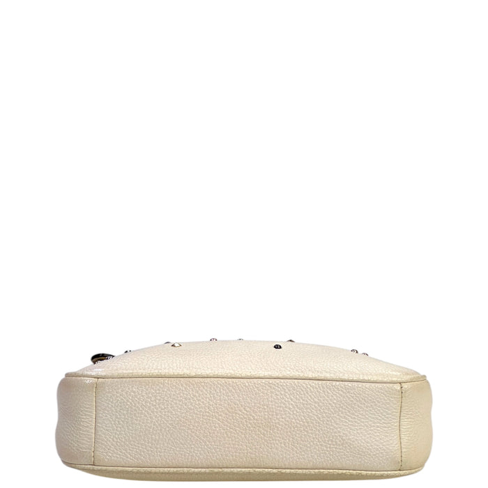 Coach Nolita 19 Stardust celestial shoulder bag white pebbled leather