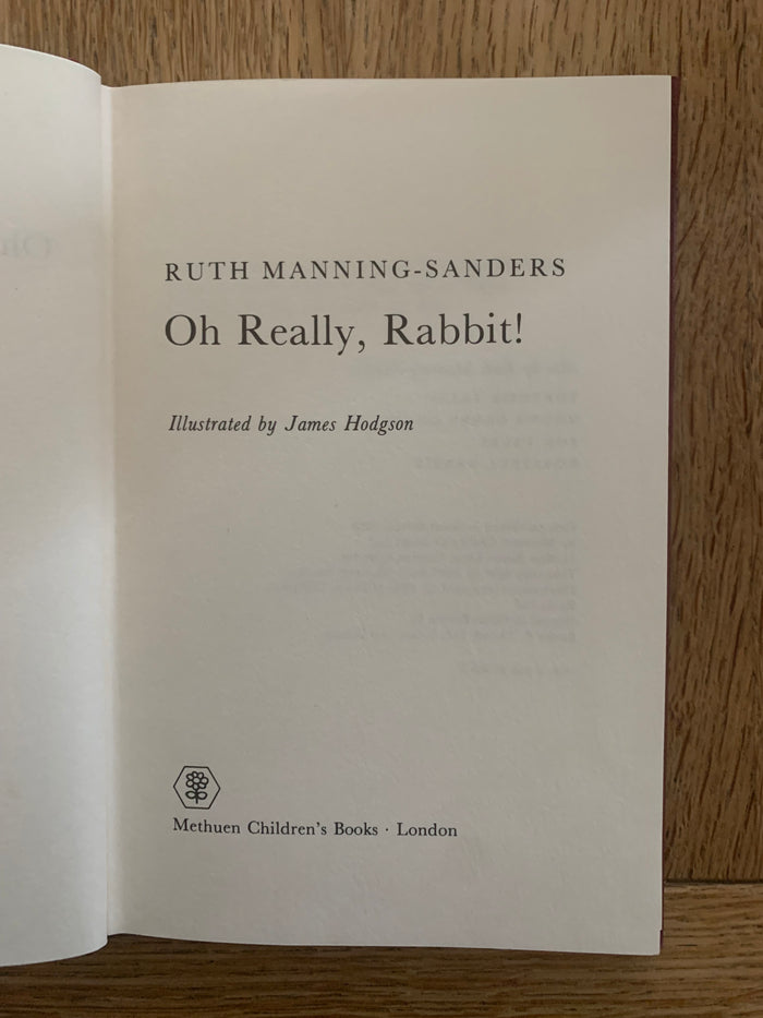 Oh Really, Rabbit!