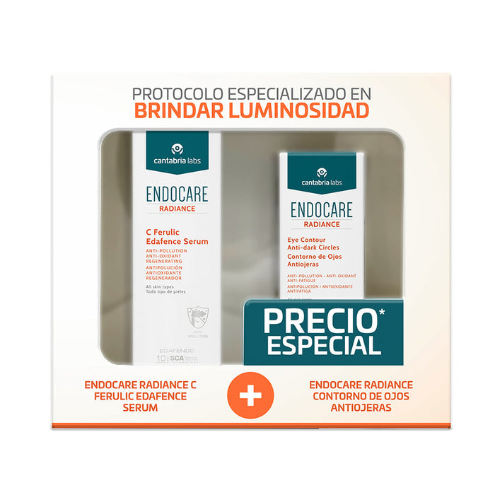 Pack Endocare Radiance C Ferulic Edafence Serum 30ml + Endocare Radiance Contorno de Ojos 15ml