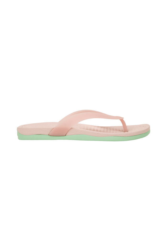 Side view of a Native Shoes Adults Paolo Wanderfoam Footwear in Cldpnk/Permgr